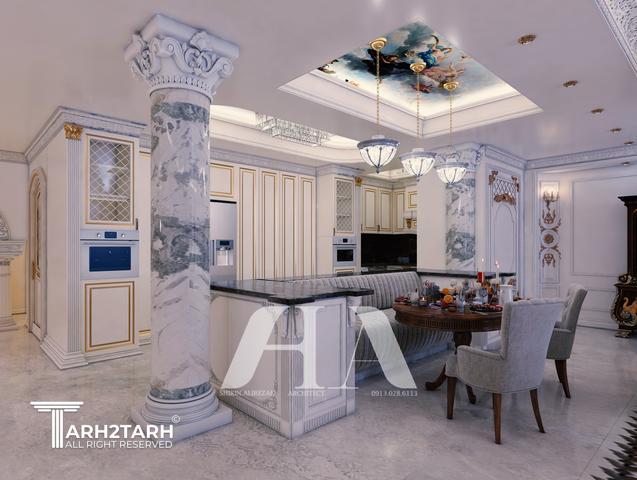 طراحی آشپزخانه کلاسیک