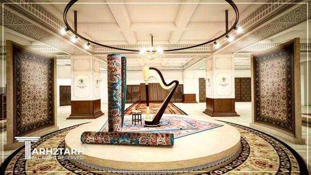 طراحی سالن نمایشگاه فرش ایران مال