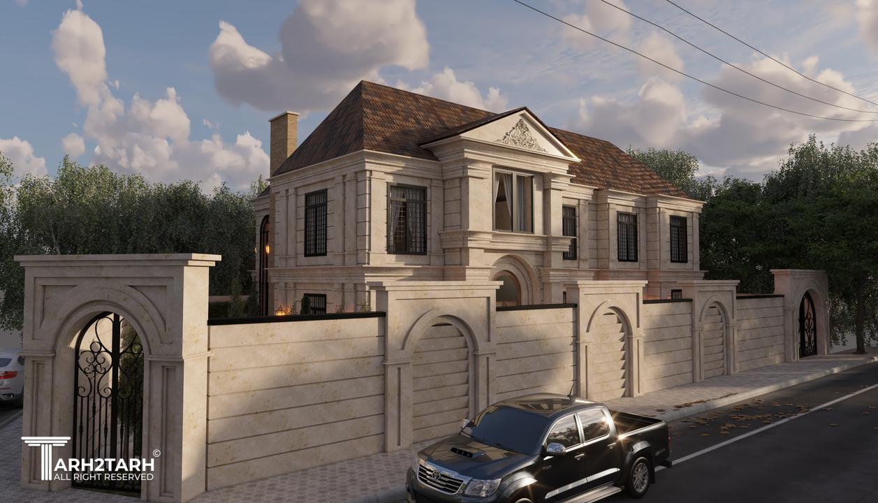 نمای ویلای اقای محلاتی