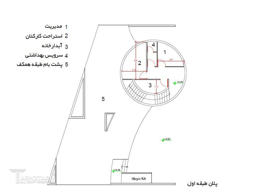 طرح پیشنهادی،پلان طبقه اول