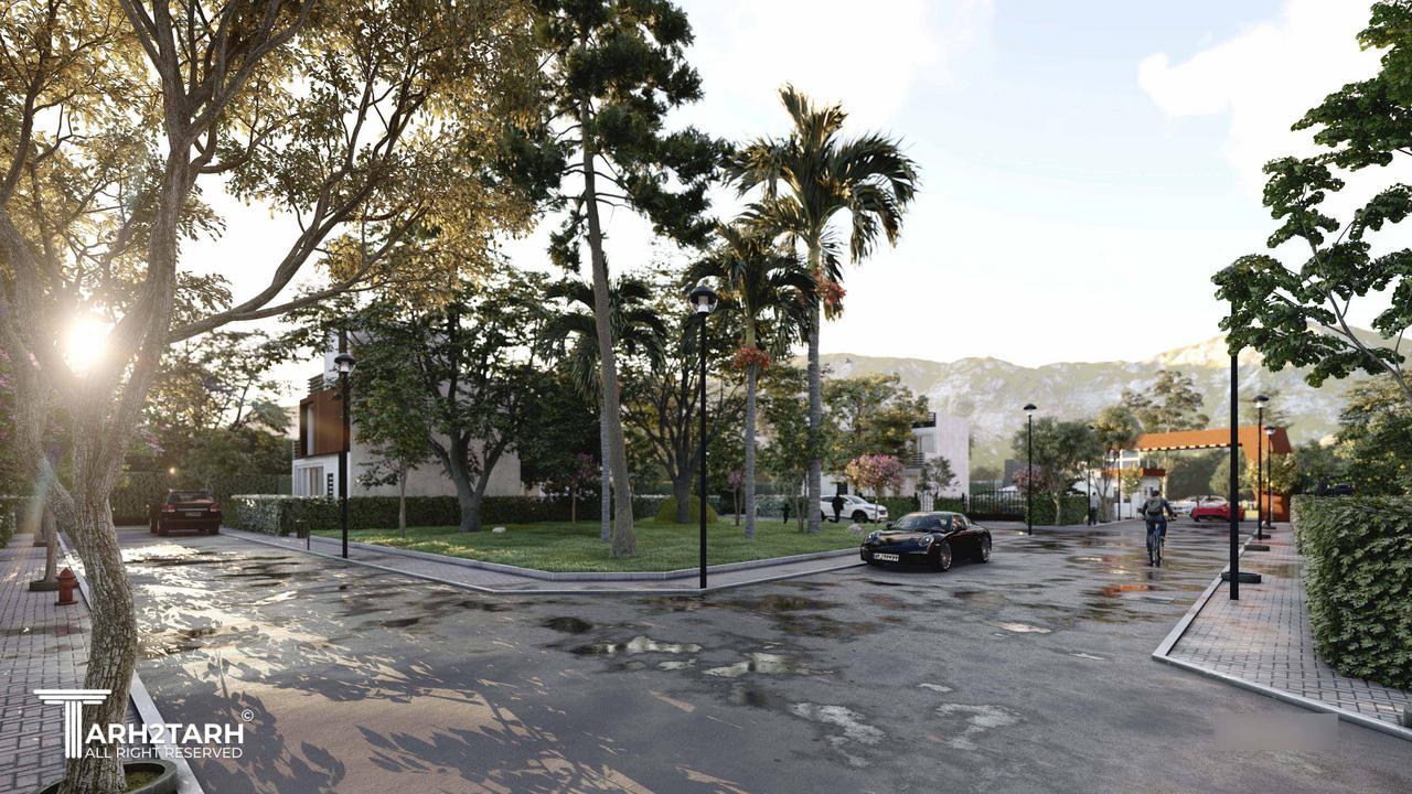 رندر لومیون - محوطه شهرک