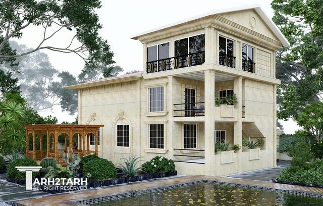 طراحی نما ویلایی دوبلکس