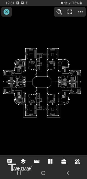 پلان مبلمان مجتنع مسکونی