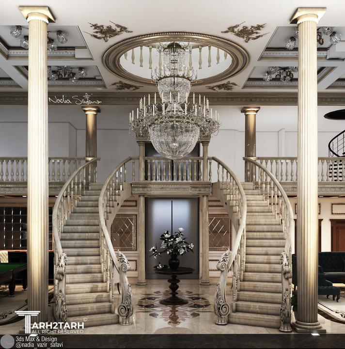 طراحی لابی و استخر ویلایی در کلارآباد