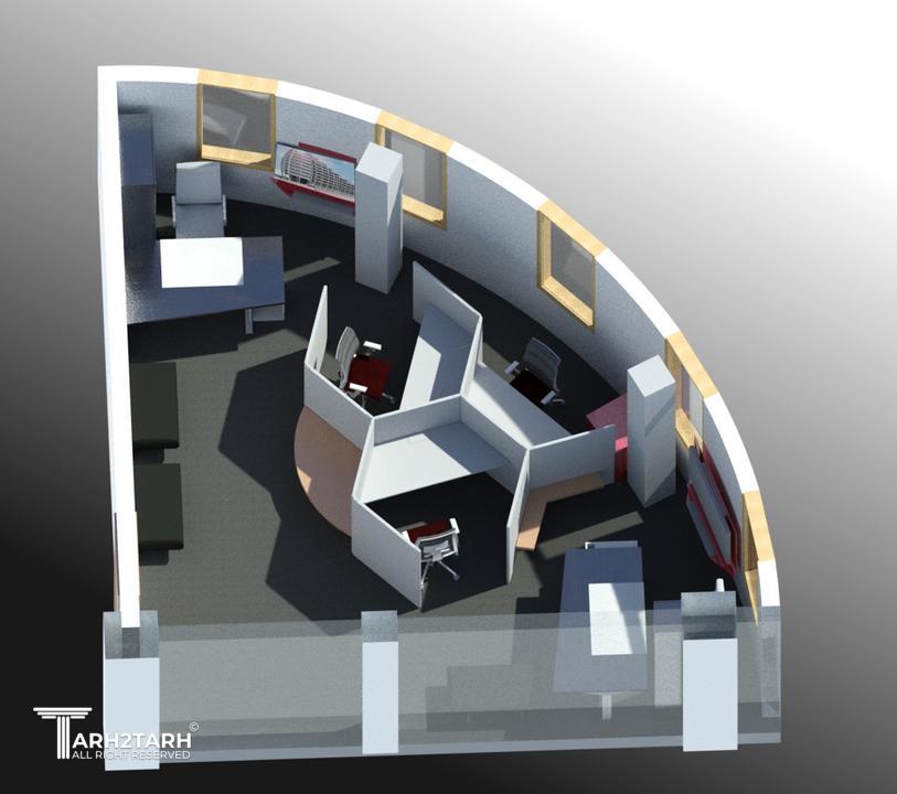 طراحی داخلی و چیدمان مشاور املاک در رومانی