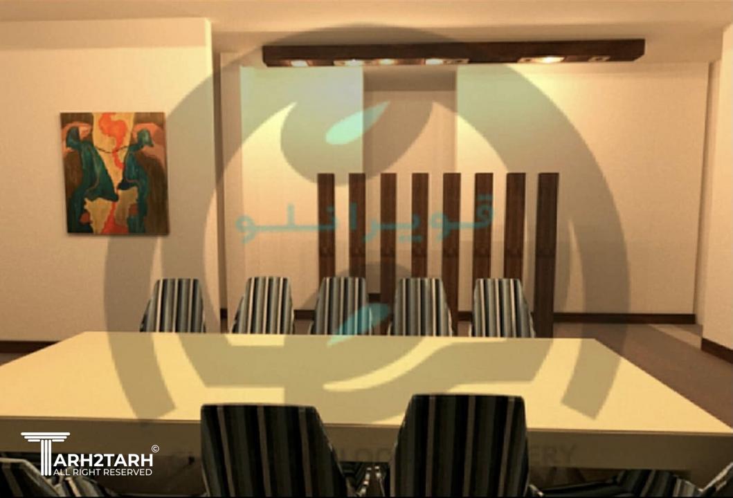 رنگ و متریال پیشنهادی و طرح سقف کاذب مورد نظر طراح سبک مورد نظر مینیمال.تابلو دیوارکوب آبستره مخصوص این ویلا طراحی شده است.