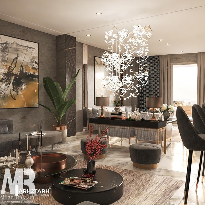 طراحی داخلی واحد زعفرانیه