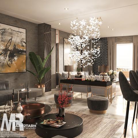 طراحی داخلی واحد زعفرانیه