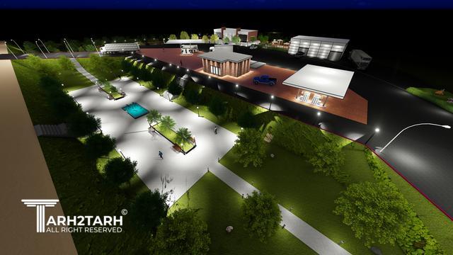 طراحی پمپ بنزین