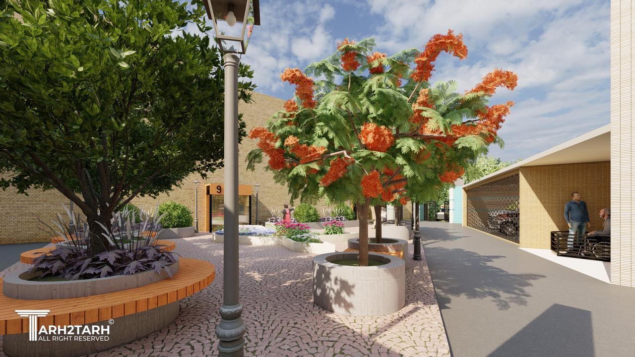 محوطه شمالی بیمارستان