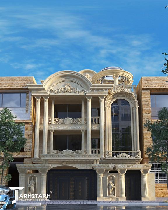 ظراحی نما کلاسیک2_شیراز