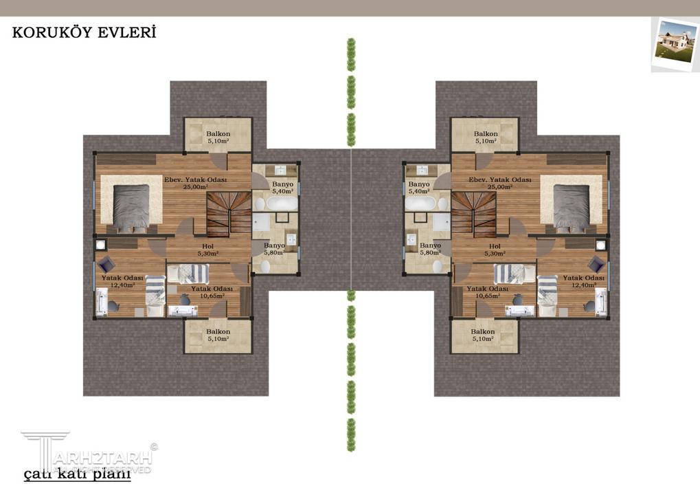 پلان ویلا طبقه اول