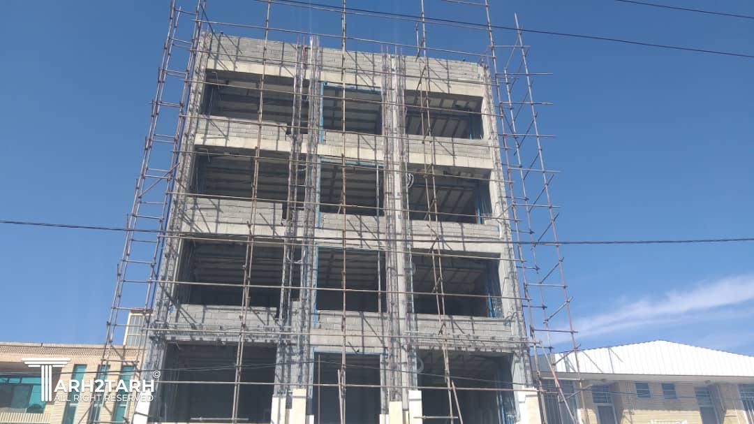 طراحی نما ساختمان خیابان 24 آذر کرمان