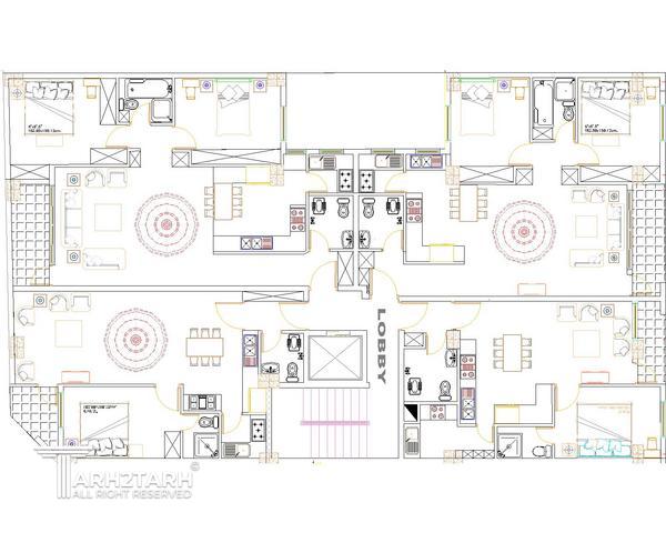 طراحی چهار واحدی سید خندان