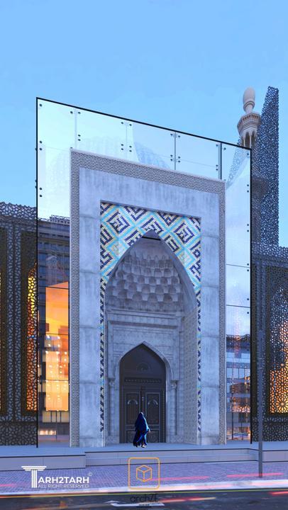 طراحی نمای مسجد چیتگر