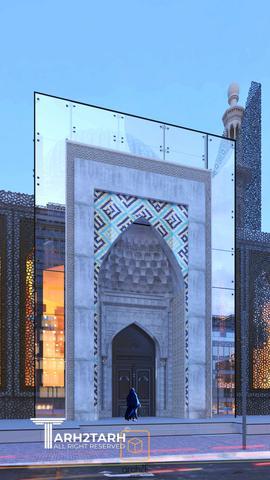 طراحی نمای مسجد چیتگر