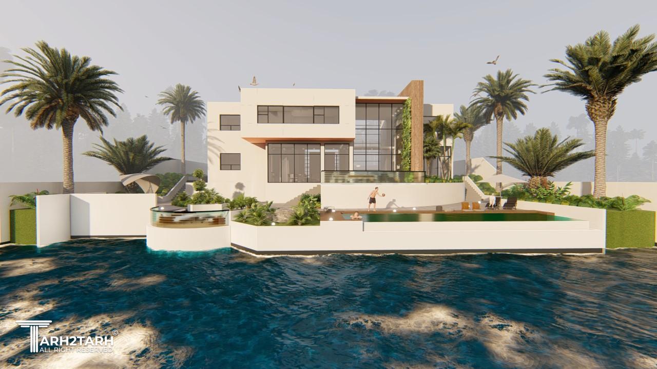 رندر بیرونی ویلا