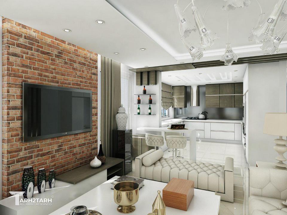 طراحی داخلی پروژه مسکونی همدان-سال1396