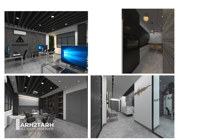 طراحی و بازسازی دفتر مرکزی شرکت نوید موتور