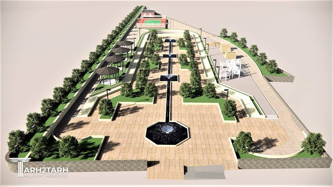 پارک گلها مساحت 5000 متر مربع