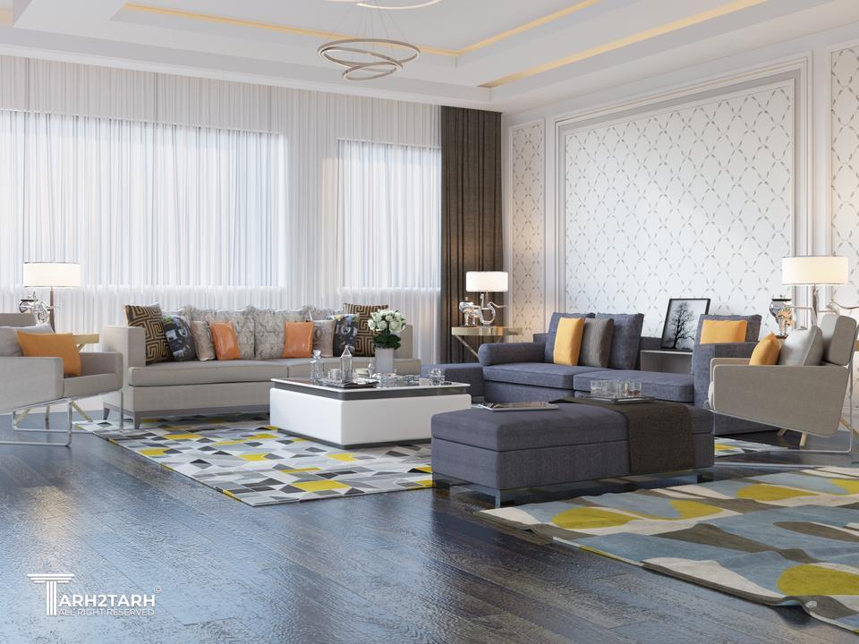 سقف دارای نور مخفی متفاوت