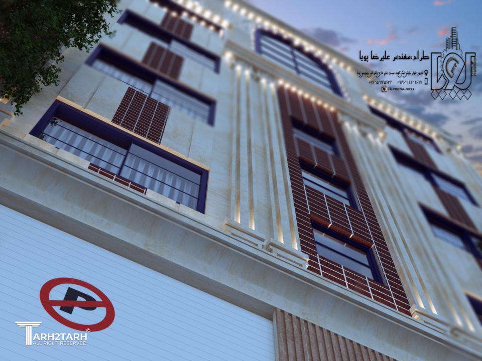 طراحی نما مجتمع بی ستون نطنز