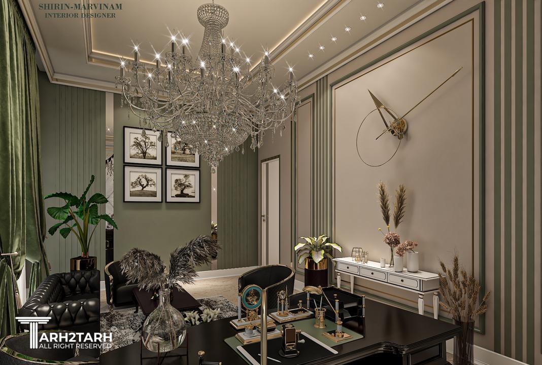 طراحی اتاق مدیریت متناسب با رنگبندی سازمانی مجموعه