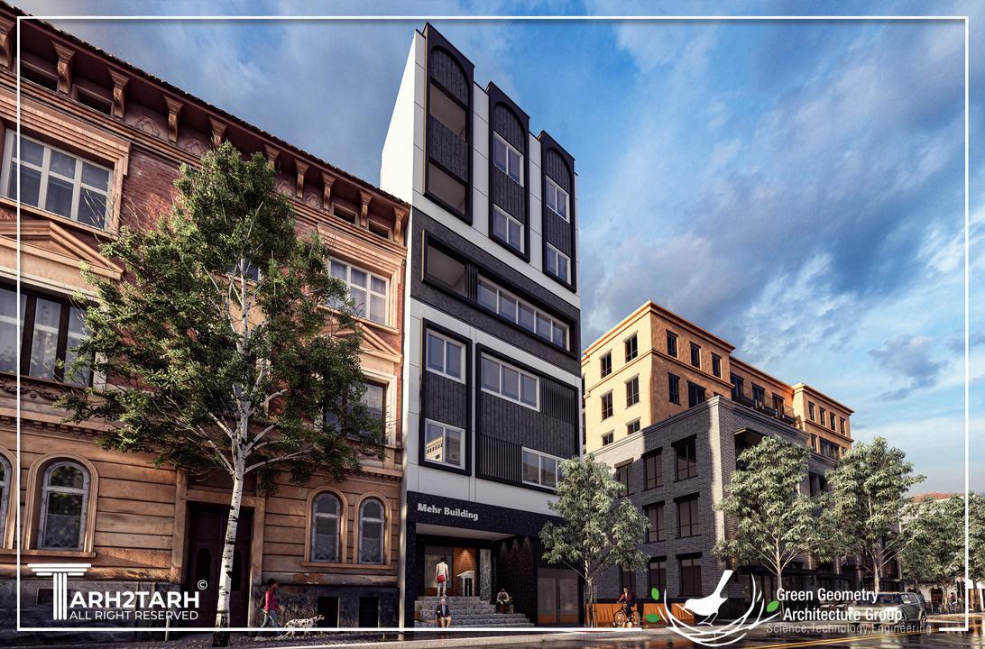 طراحی نما مجتمع مسکونی مهرمشهد