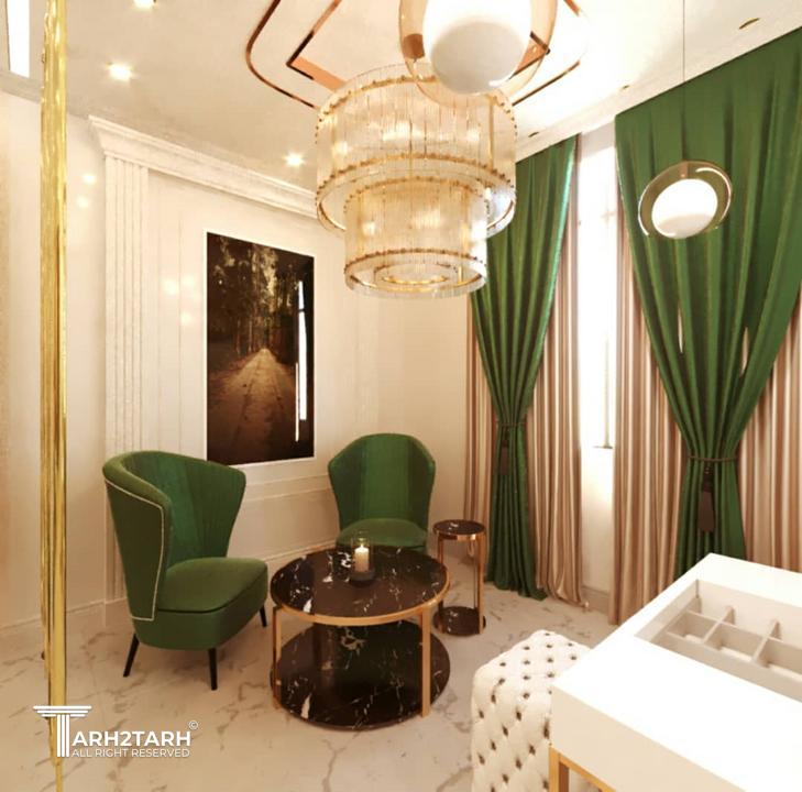 طراحی سالن ریبایی