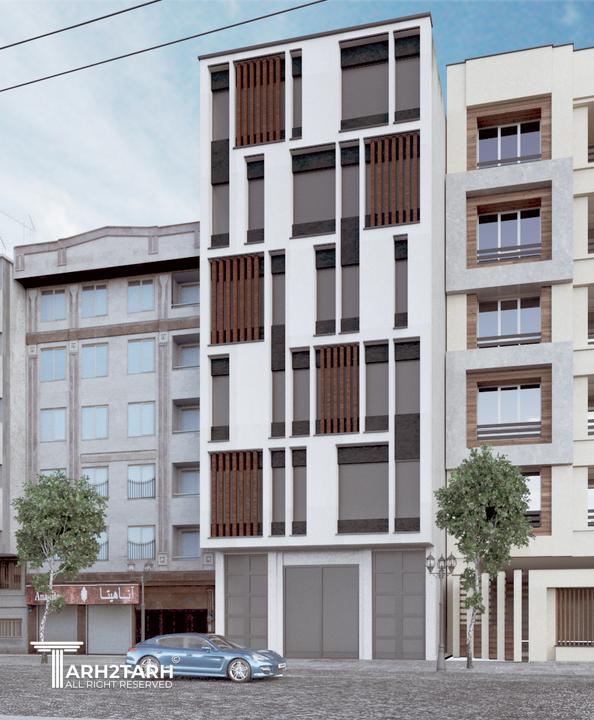 طراحی نما مدرن پروژه کارفرما راشدی نیا