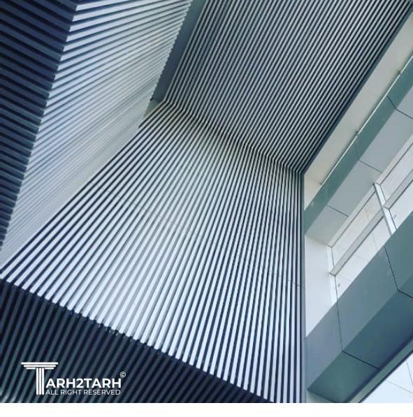 سقف داخلی مربوط به ورودی اصلی کارخانه