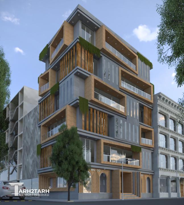 ساختمان باکس چوبی