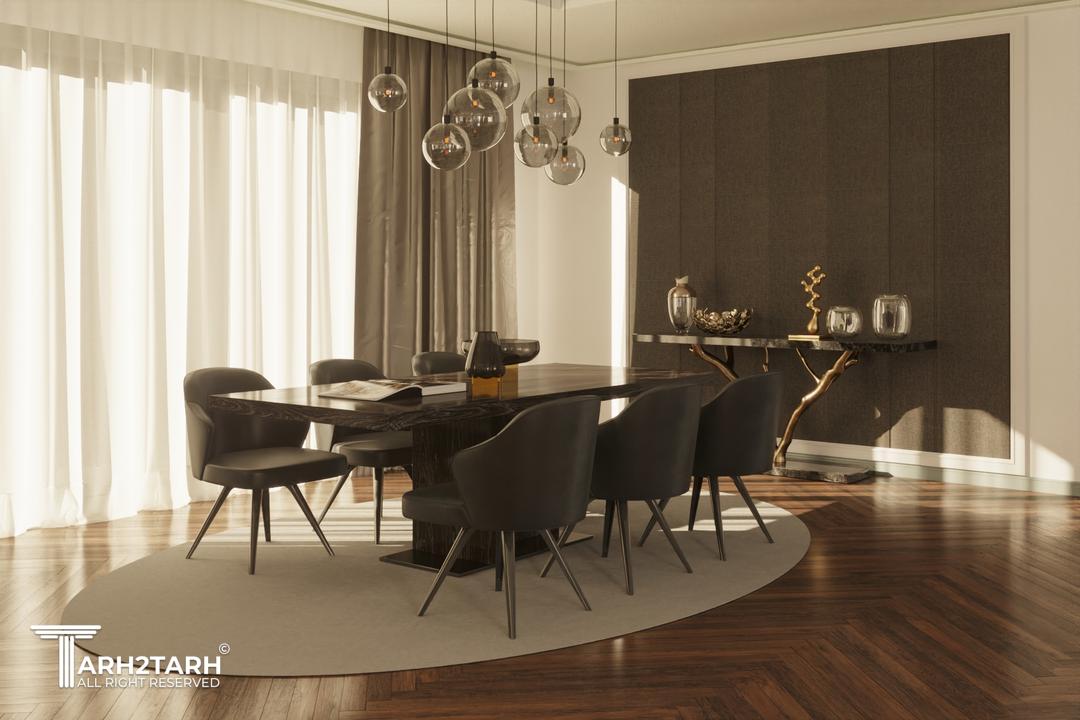 طراحی داخلی ویلا اندیشه