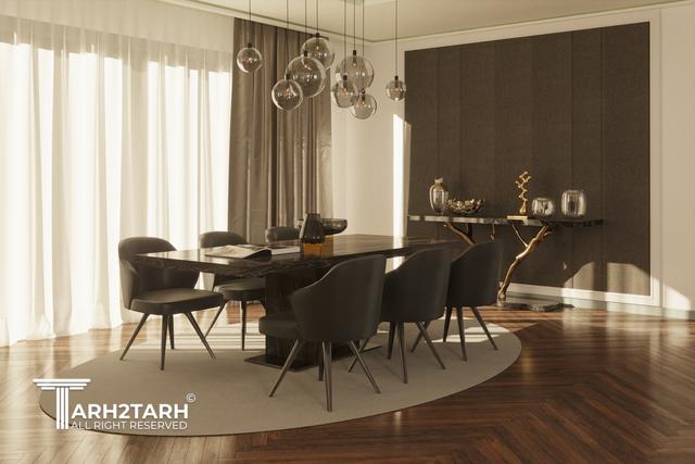 طراحی داخلی ویلا اندیشه