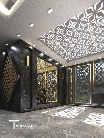 طراحی لابی ساختمان مسکونی