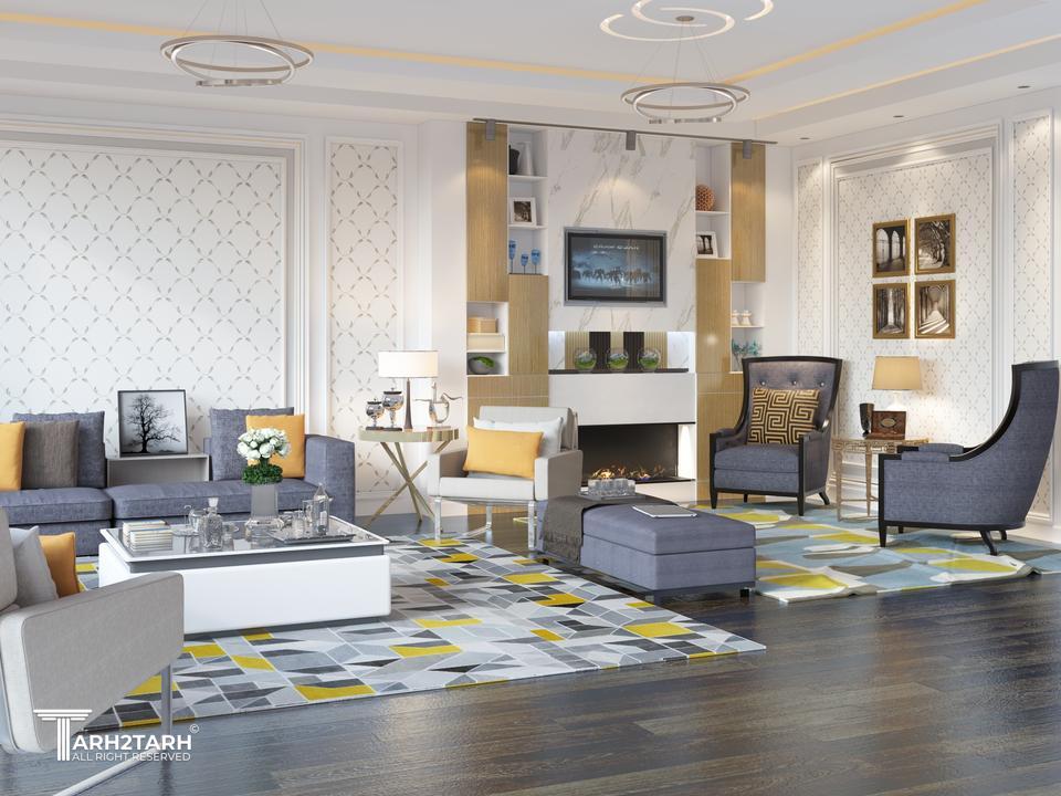 طراحی شومینه و تلوزیون