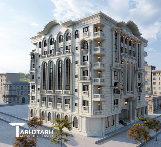 نمای پروژه الماس قم (مسکونی)