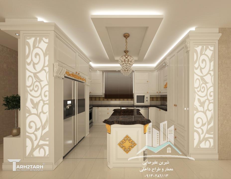 طراحی آشپزخانه کلاسیک