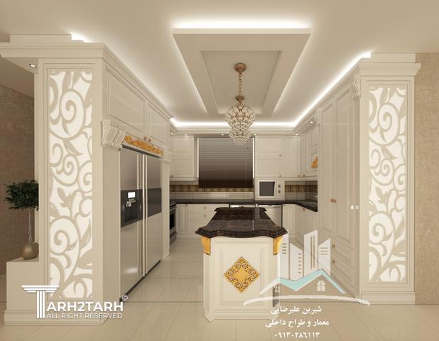طراحی آشپزخانه کلاسیک