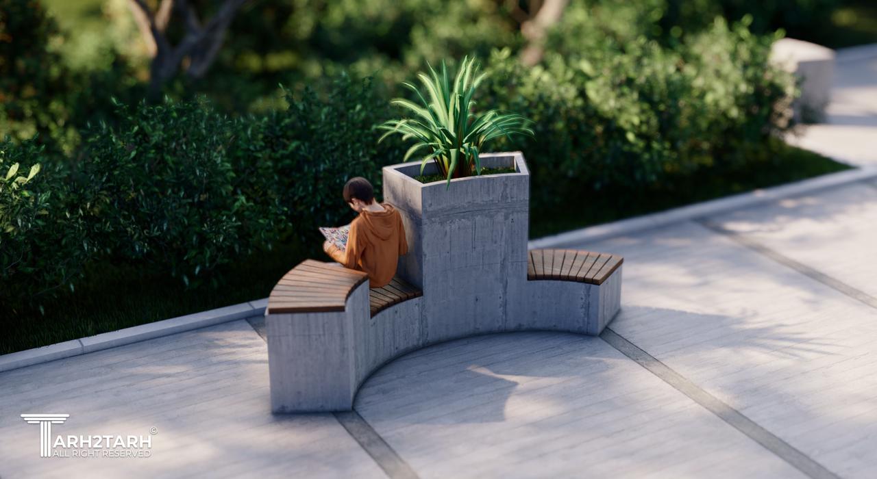 رتبه اول طراحی مبلمان شهری قزوین