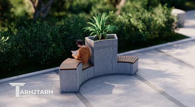 رتبه اول طراحی مبلمان شهری قزوین