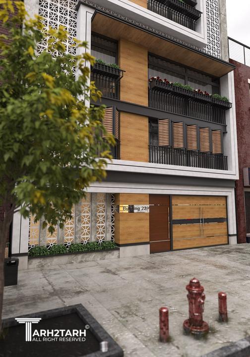 طراحی نمای ساختمان مسکونی