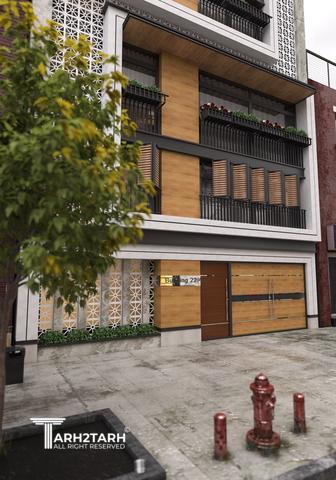 طراحی نمای ساختمان مسکونی