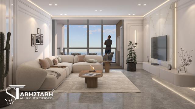 طراحی داخلی واحد صد متری برج فروردین