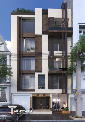 طراحی نمای مدرن  ساختمان در  سنندج 