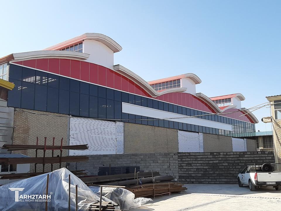 طراحی نمای کارخانه سازه گستر مدحت