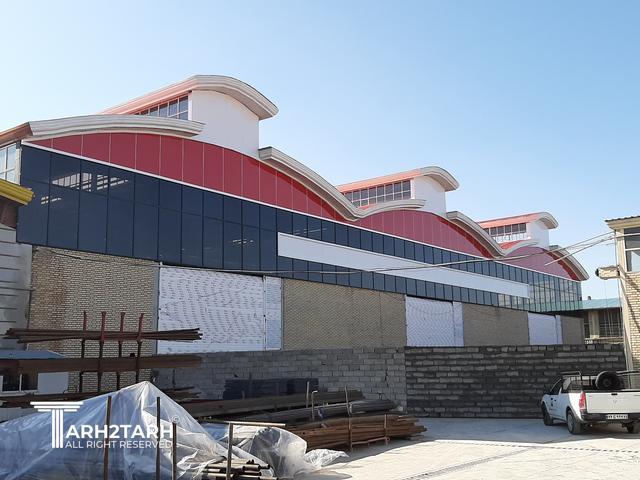 طراحی نمای کارخانه سازه گستر مدحت