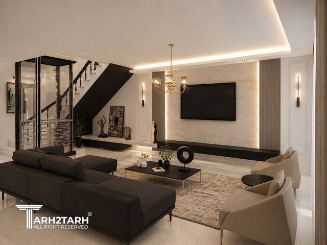 طراحی داخلی مسکونی در خیابان کوی امام اصفهان