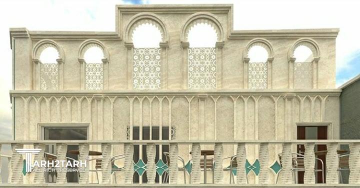 نمای دو نبش رستوران