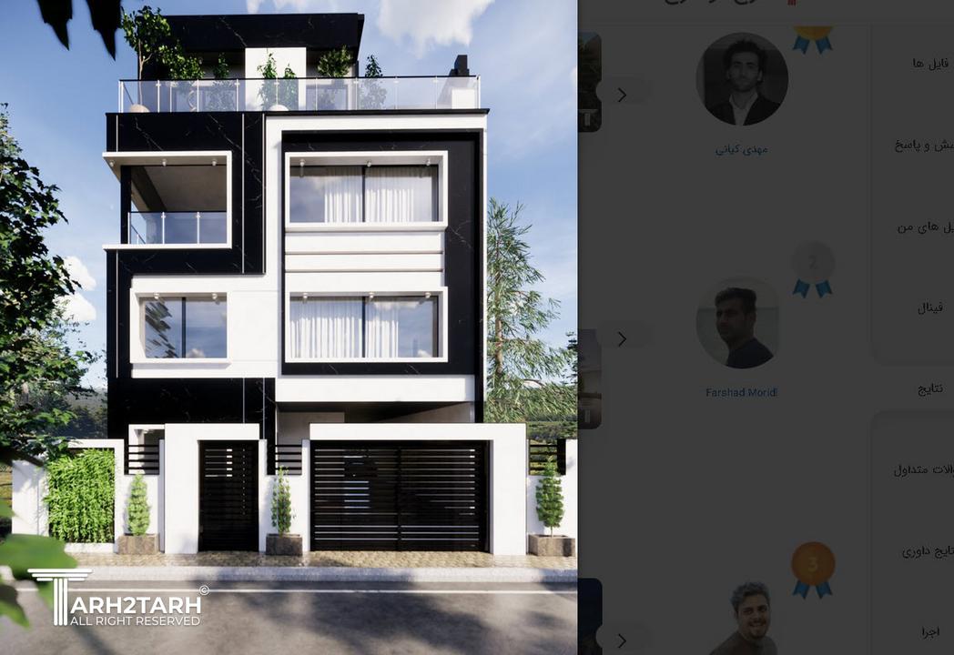 طراحی نما و محوطه و روف گاردن 